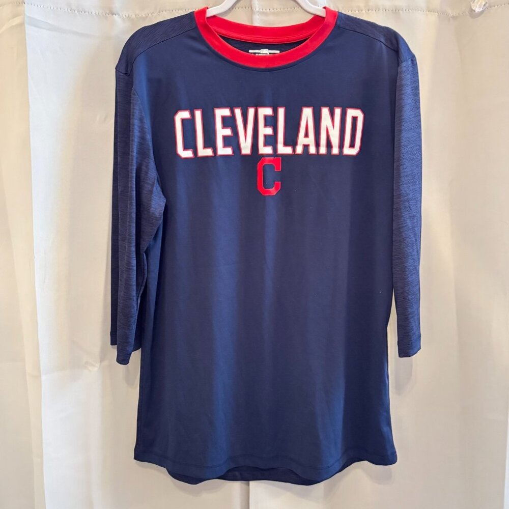 MLB Cleveland Guardians Mens Shirt Large Sporty‎ Baseball Gorpcore Casual 19127x